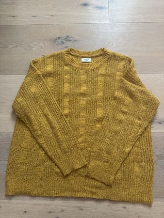 Jacqueline de Yong Strickpullover, Grösse L, gelb