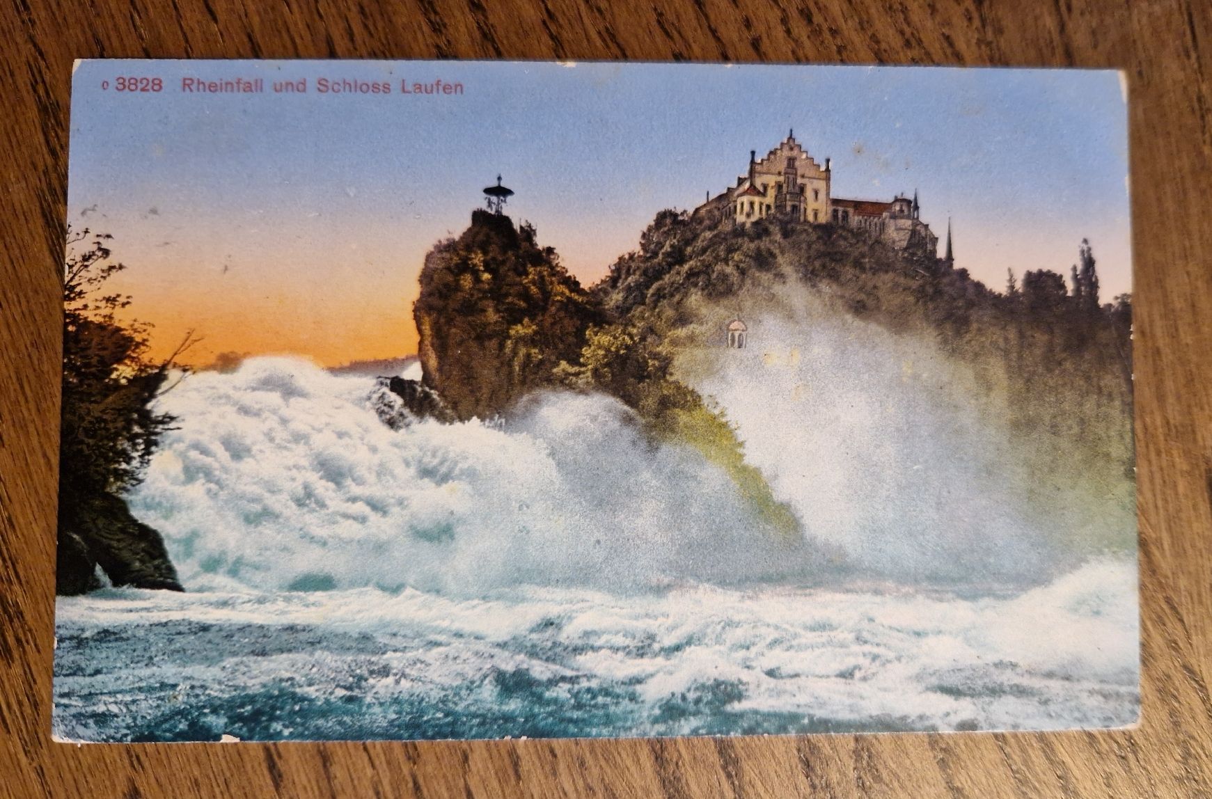 Cartoline postali: Rheinfall, Feldpost, 1917 – Usato da Ebikon venduto da Donar50