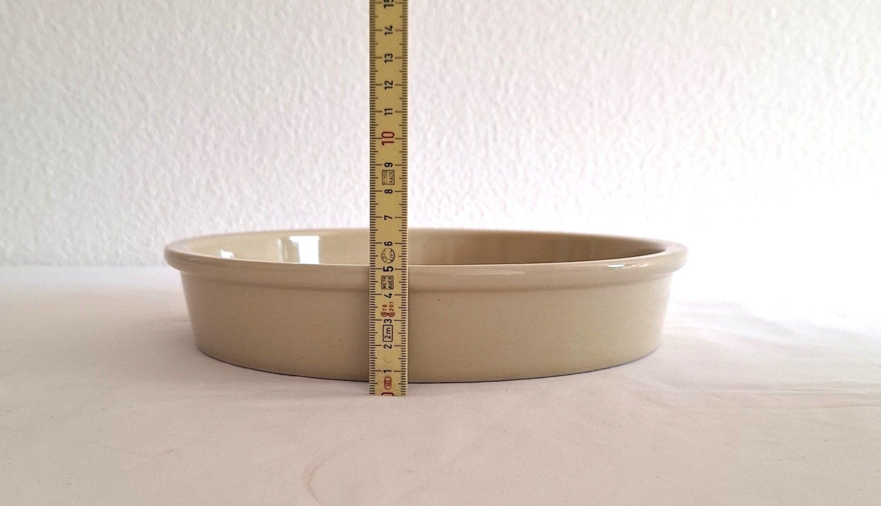 Sottobicchieri: 2 Keramik Blumenuntersetzer 26 cm sandfarben – Nuovo (secondo la descrizione) da Bergdietikon venduto da Zozo 4