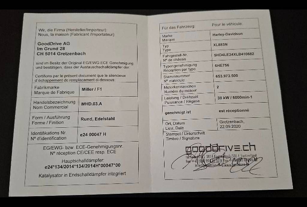 Sistemi di scarico: MILLER Schalldämpfer Auspuff – Usato da Othmarsingen venduto da philipmeyer23 3