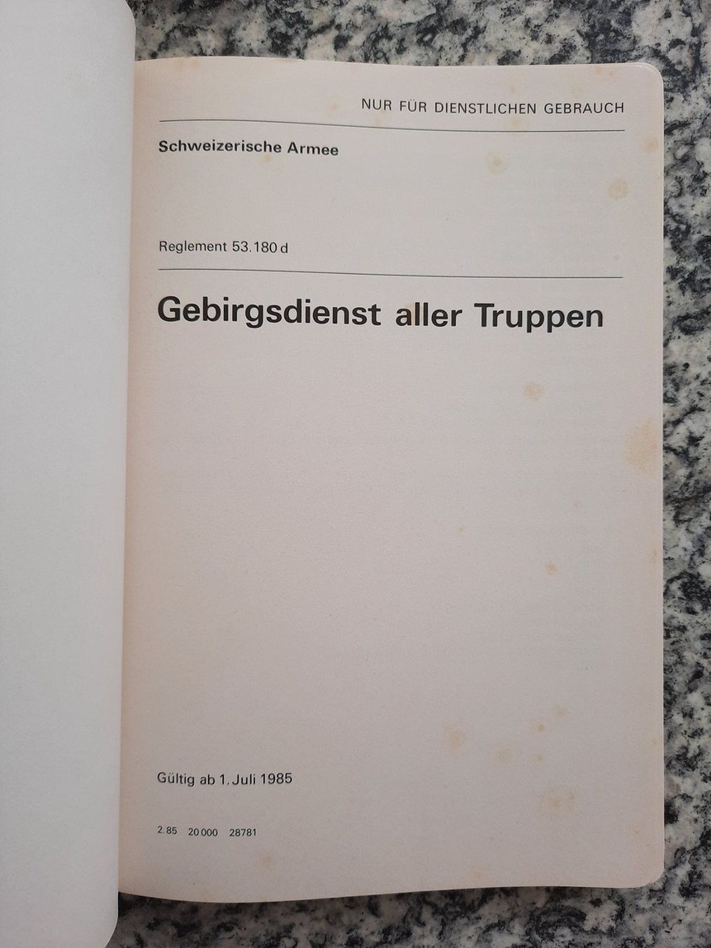 Libri: Gebirgsdienst aller Truppen – Usato da Ruswil venduto da Sammlergeist 1