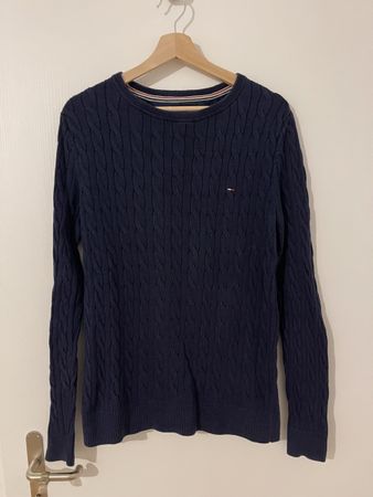 Tommy Hilfiger Strickpullover, dunkelblau, Gr. M - Top! Y2k