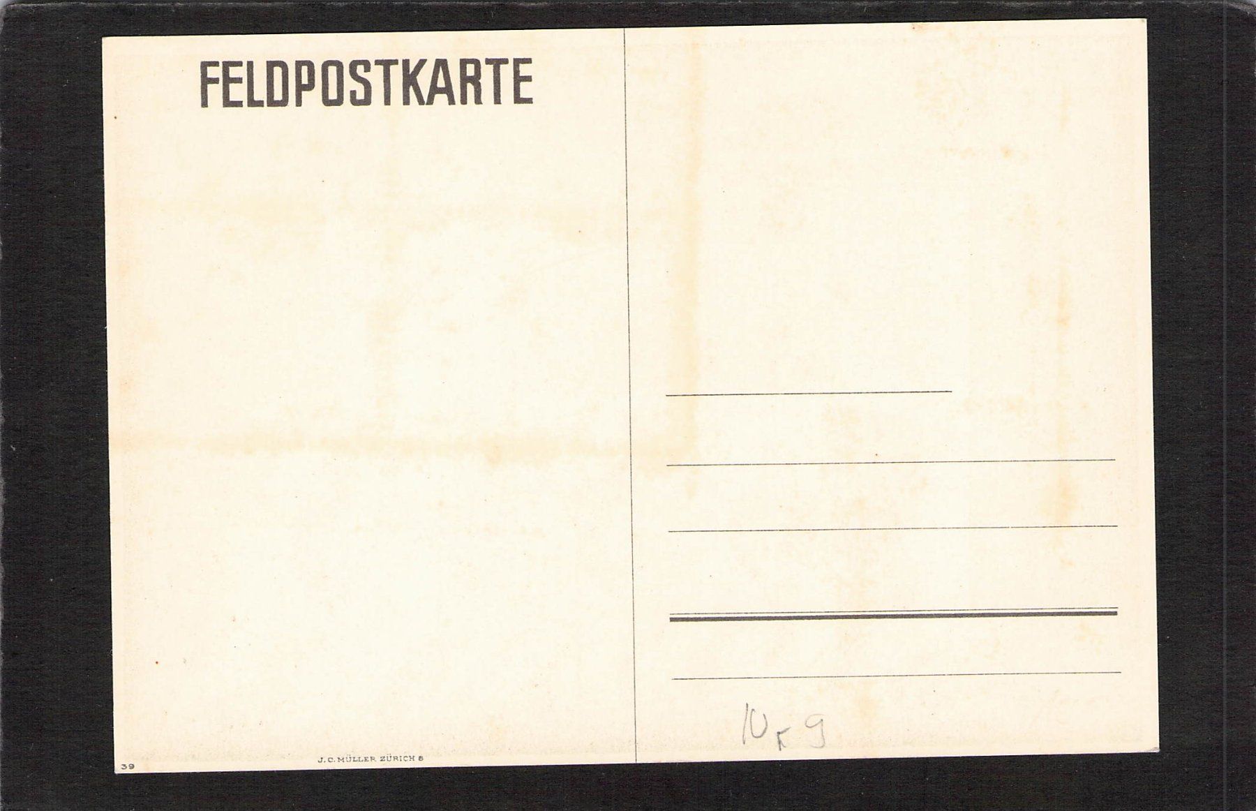 Cartoline postali: Einheitskarte Nr. 9 , SAP. BAT. 7 – Usato da Reichenburg venduto da ibiza18 1