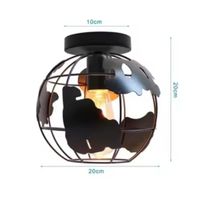 Plafonnier de Style industriel à tête unique, créatif en fer