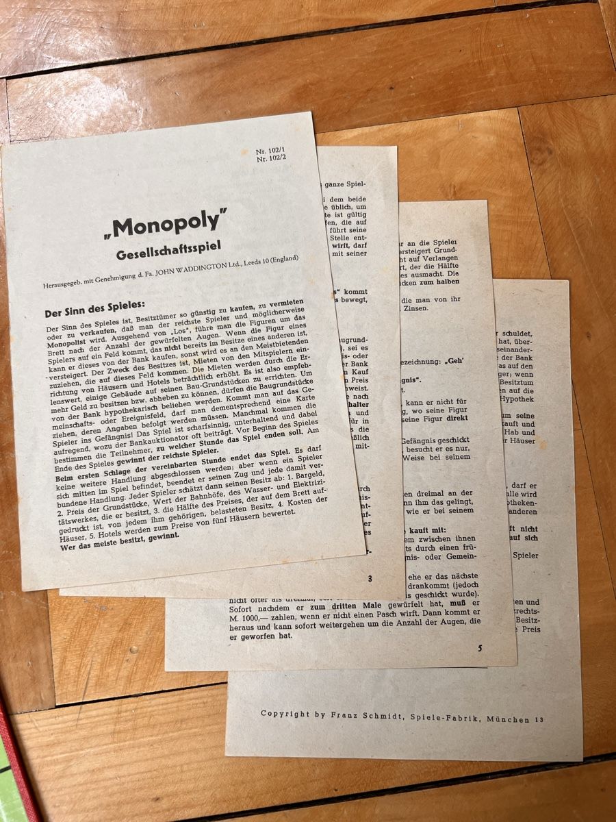 Spiele: Vintage Monopoly Silber DM Version von Schmidt Spiele-Fabrik – Gebraucht aus St. Gallen von el_Muro 5