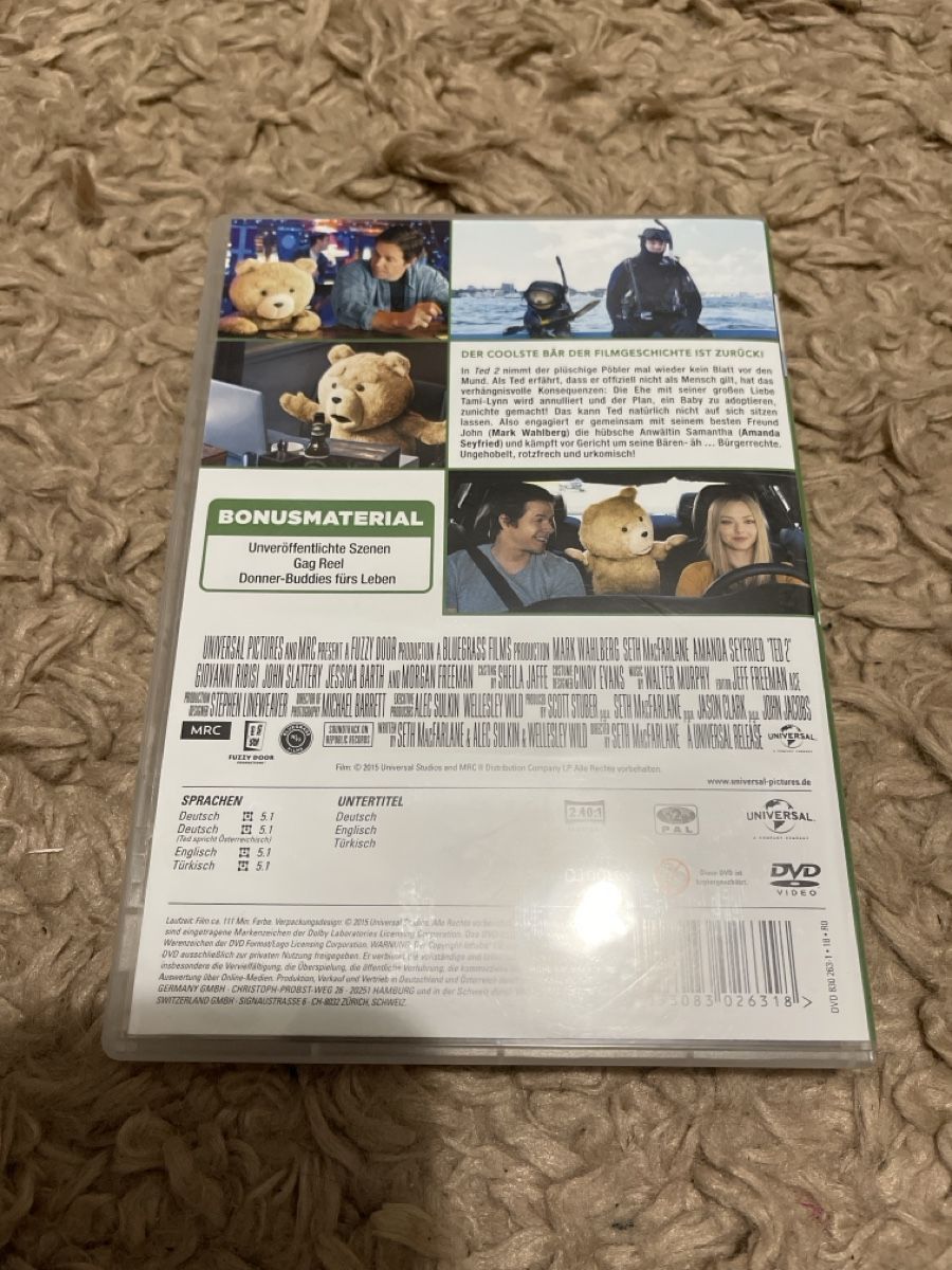 Tutti i DVDs: Ted 2 DVD, komödie mit Mark Wahlberg – Usato da Unterkulm venduto da AnoliOccasion 2