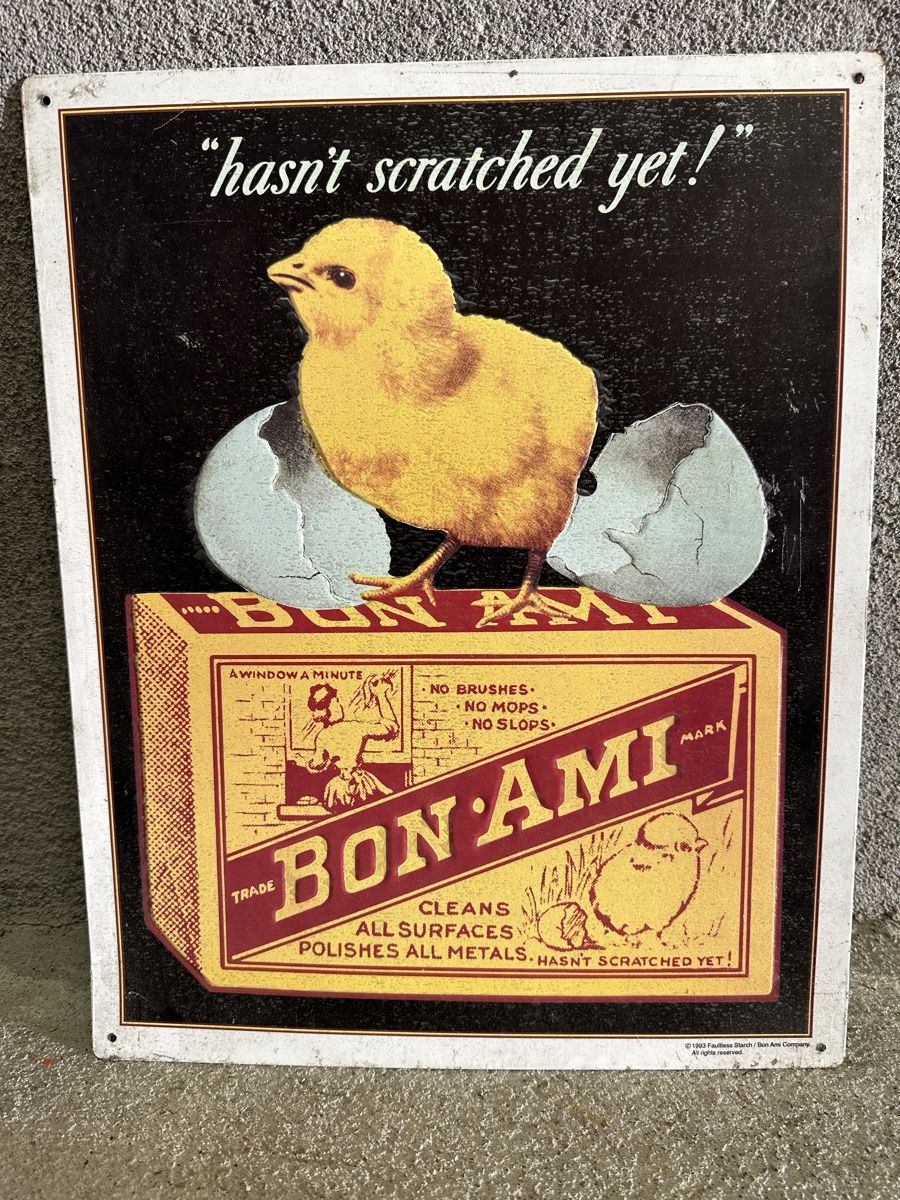 Schilder: Bon ami bibeli huhn ei – Gebraucht aus Reinach AG von rares75
