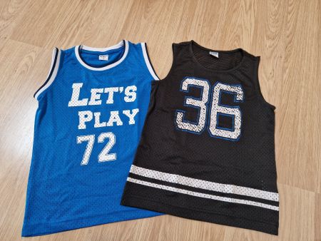 2 Achselshirts / Ärmellose Shirts Basektballshirt 116