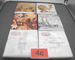 6 Pack Servietten Premium Collection Weihnachtsmotive, Nr.4c
