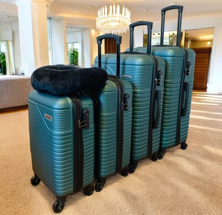 5x Koffer SET Hartschalenkoffer wayBAG in Navy Grün NEU