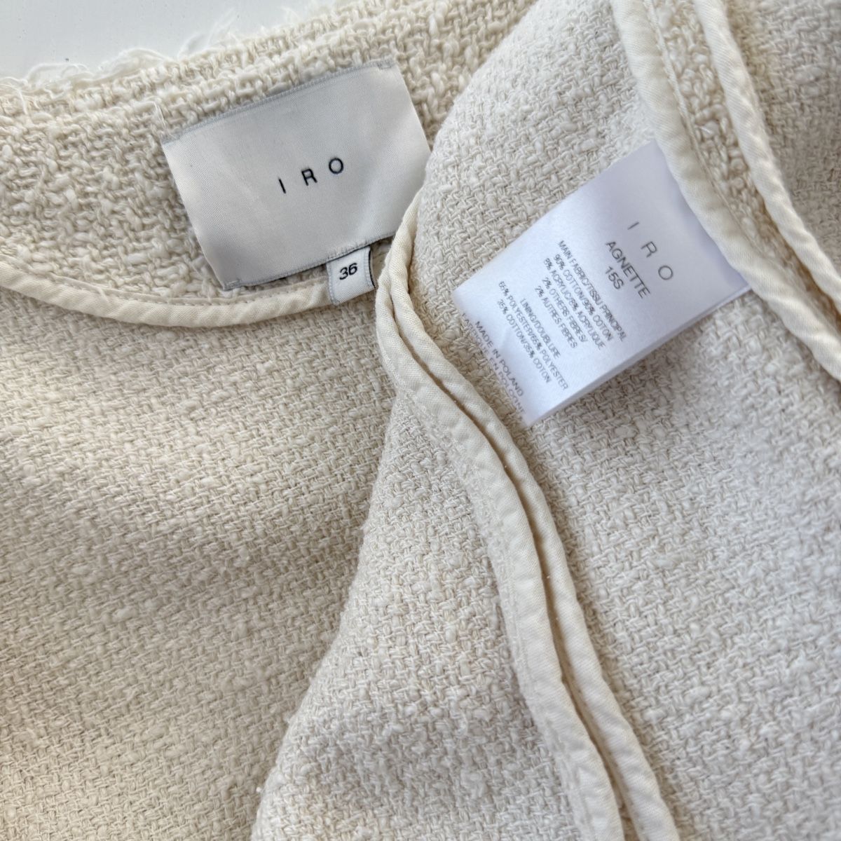 Iro Giacche: IRO Tweed Cotton Jacket – Nuovo (secondo la descrizione) da Emmen venduto da AVVIIVVA_Store 6