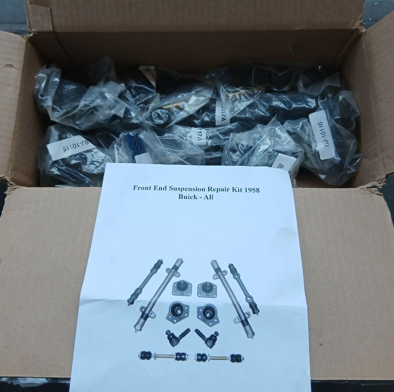 Buick Alle Autoersatzteile: Kit réparation suspension avant Buick 58 – Neu (gemäss Beschreibung) aus la heutte von Auto-stock