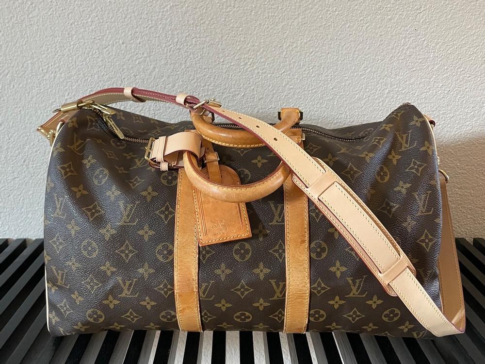 Louis Vuitton Tasche Keepall 60 Schultergurt Reisetasche LV in