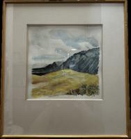 Aquarelle signature illisible (XXe) | Valais