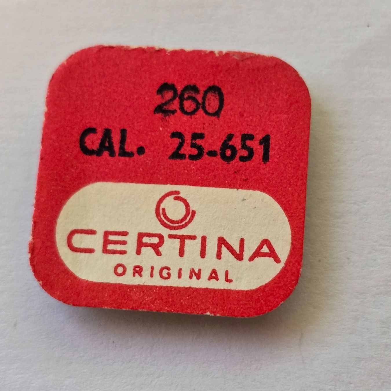 Certina Orologi: Roue de minuterie pour Certina 25-651 – Nuovo e nell'imballaggio originale da Tramelan venduto da Nirdan 1