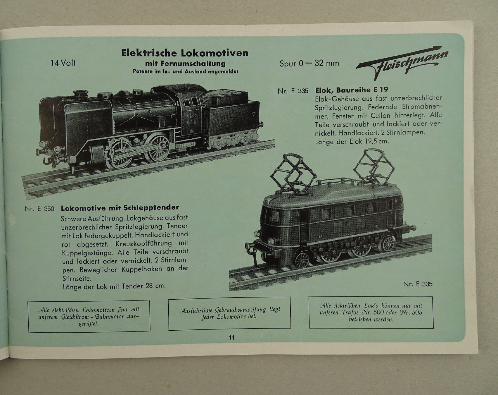 Fleischmann Modelleisenbahnen: FLEISCHMANN 0 KATALOG 1951 – Gebraucht aus Grüningen von Kartensammler 2