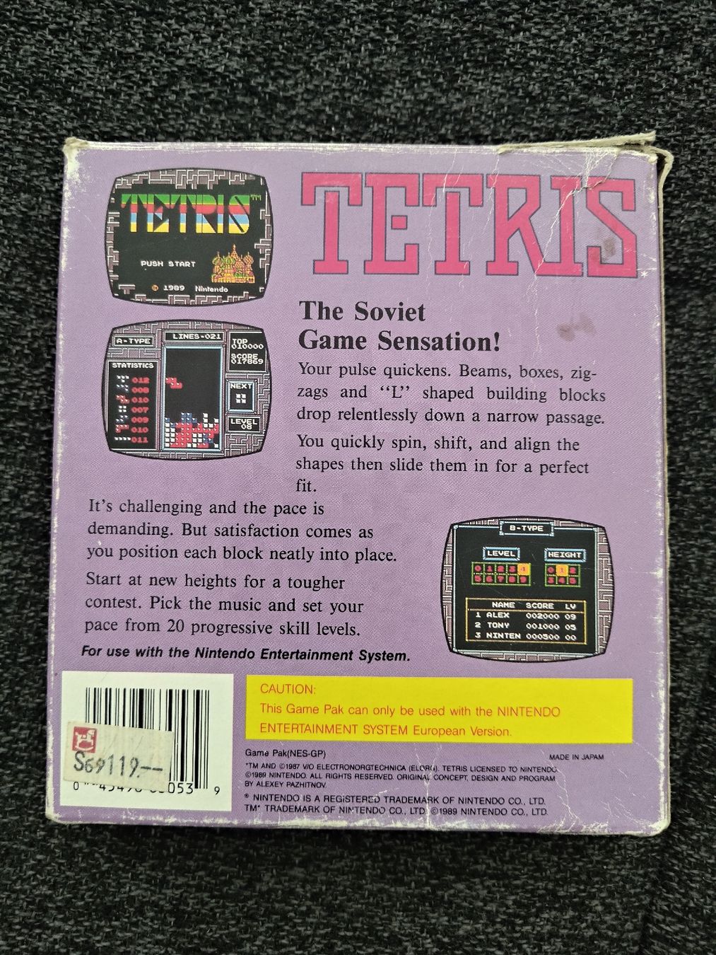 Nintendo Giochi: NES Tetris Spiel mit Anleitung & OVP – Usato da Haslen GL venduto da yan_8kz5 2