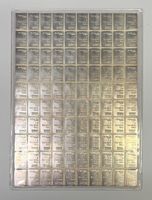 Silberbarren Valcambi 100 x 1g Feinsilber 999.0 neu