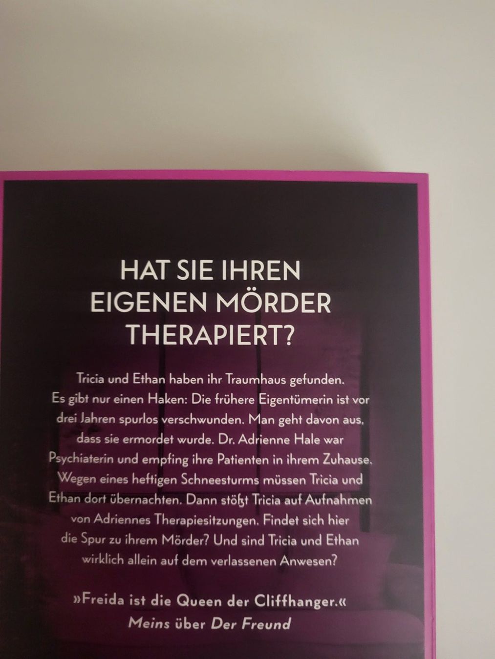 Bücher: Buch Die Psychiaterin Freida McFadden – Gebraucht aus Grüsch von Marianna05 1