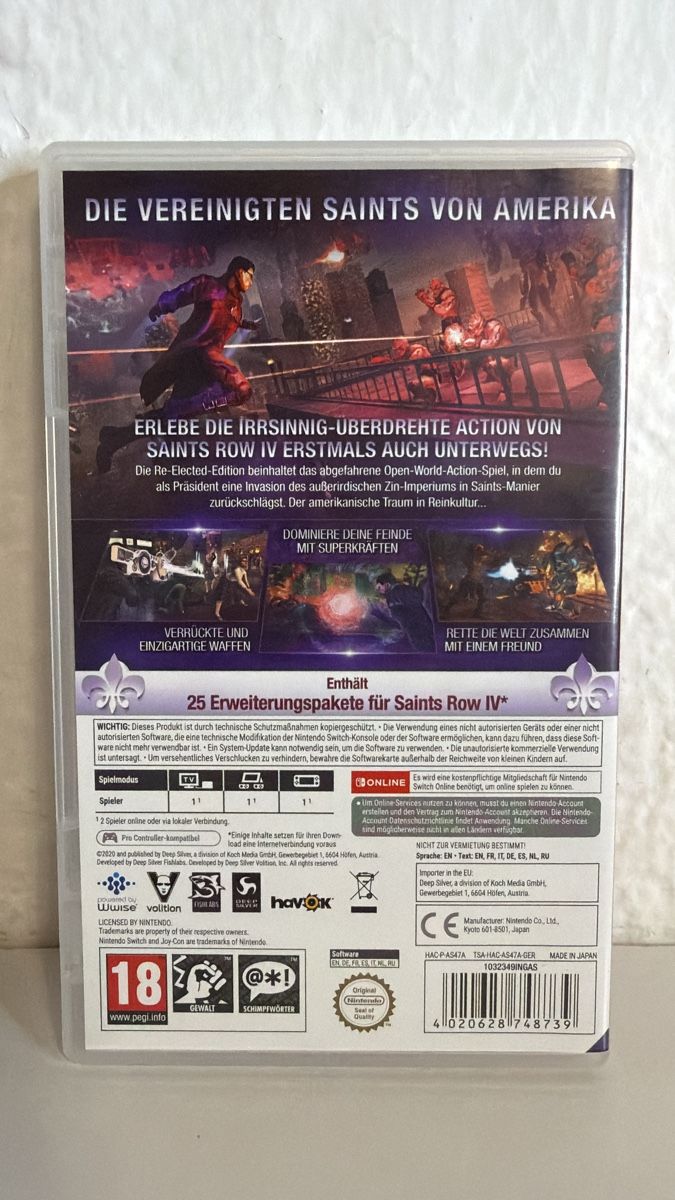 Nintendo Giochi: Saints Row IV Re-Elected - Nintendo Switch Game – Usato da Ehrendingen venduto da bubulence 1
