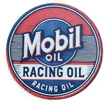 Mobil Racing Oil - Blechschild  (neu/OVP)