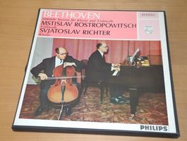 BEETHOVEN: CELLOSONATEN -RICHTER – ROSTROPOVICH -PHILIPS 2LP
