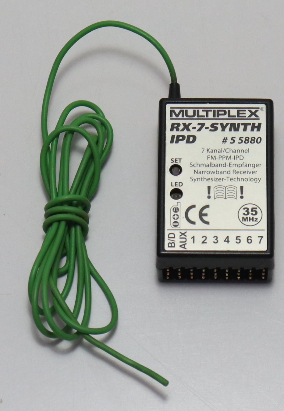 Multiplex Telecomando: Multiplex RX-7-Synth 35MHz 7-Kanal Empfänger – Usato da Frick venduto da volvo850driver