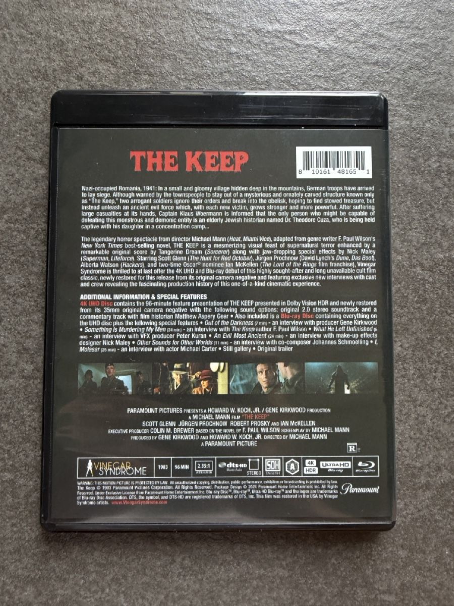 Tutti i DVDs: The Keep 4K UHD Vinegar Syndrome – Usato da Zürich venduto da cENS0R 8
