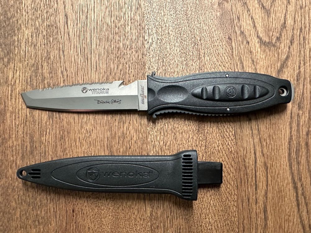 SCUBAPRO SK75 Titanium-Tauchermesser – 7,5 Cm Klinge, Korrosionsbeständig, Für Tarierjackets