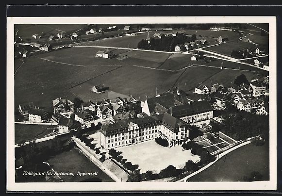 Cartoline postali: AK Appenzell, Kollegium St. Antonius – Usato da Berlin venduto da bartko-reher
