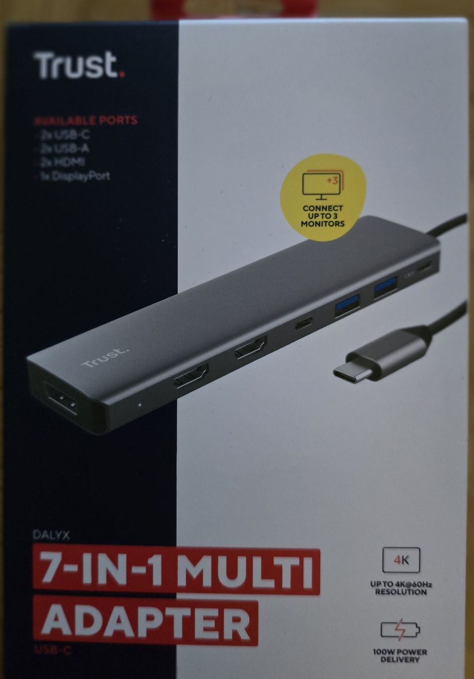 Unità & Adattatore: Trust Dalyx 7-in-1 Multi Adapter USB-C - Neuwertig – Nuovo e nell'imballaggio originale da Untersiggenthal venduto da JayRoguehand