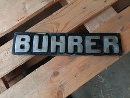 Original Bührer Schild
