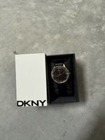 DKNY Damenuhr Schwarz Gold mit Originalbox
