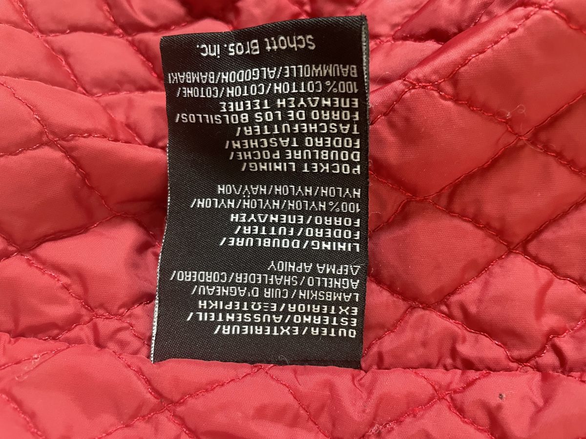 Schott Giacche: Schott Lederjacke schwarz Lammleder Grösse L – Usato da Tamins venduto da Riiber 7