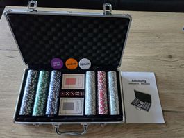 Pokerkoffer Neu mit schönen Spielchips