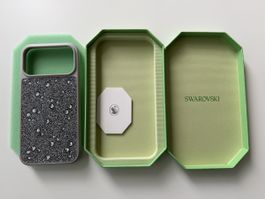 Swarovski iPhone 17 Pro Max Case Grey Glitter mit OVP