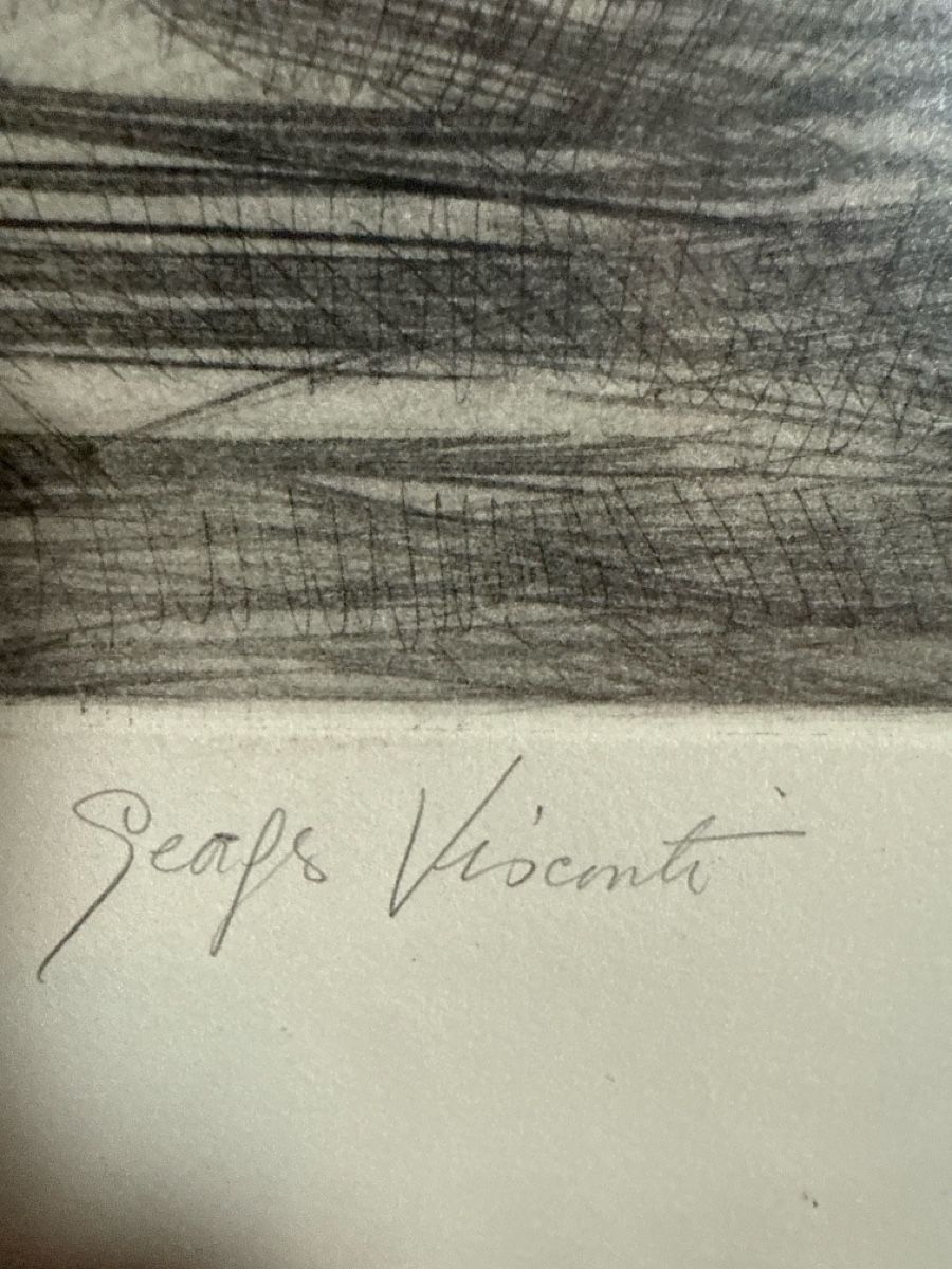 Incisioni: VISCONTI Georges lithographie sans titre – Usato da Schmitten FR venduto da Hohezelg 1