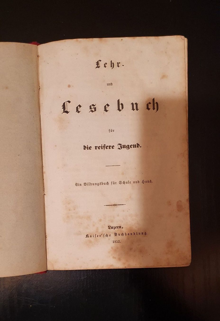 Libri: LESEBUCH 1852 – Usato da Oberägeri venduto da Calimero048 1