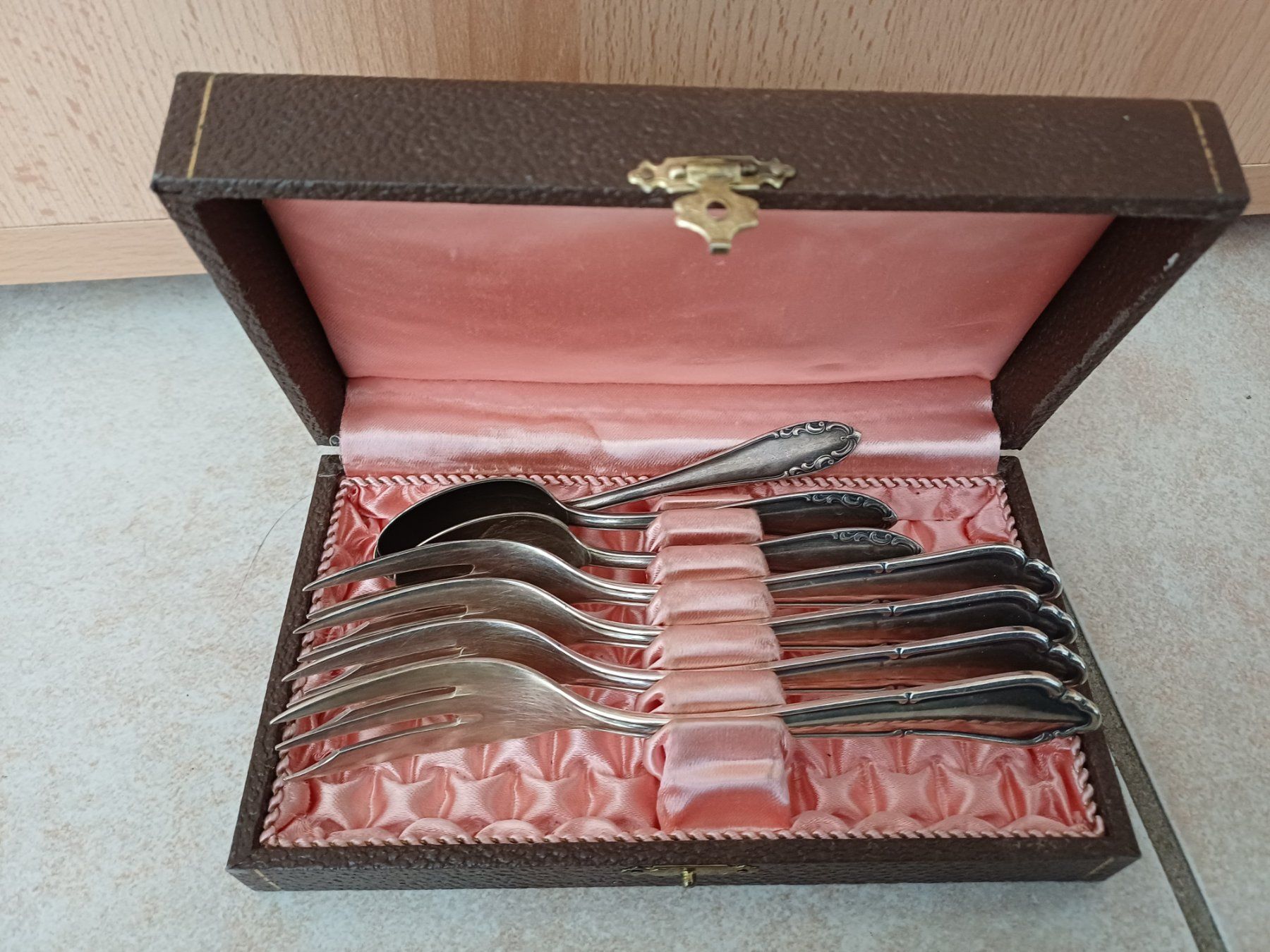 Couverts: antikes Dessertbesteck (versilbert) - Versand möglich – D'occasion à Teufen ZH par StanTeufen