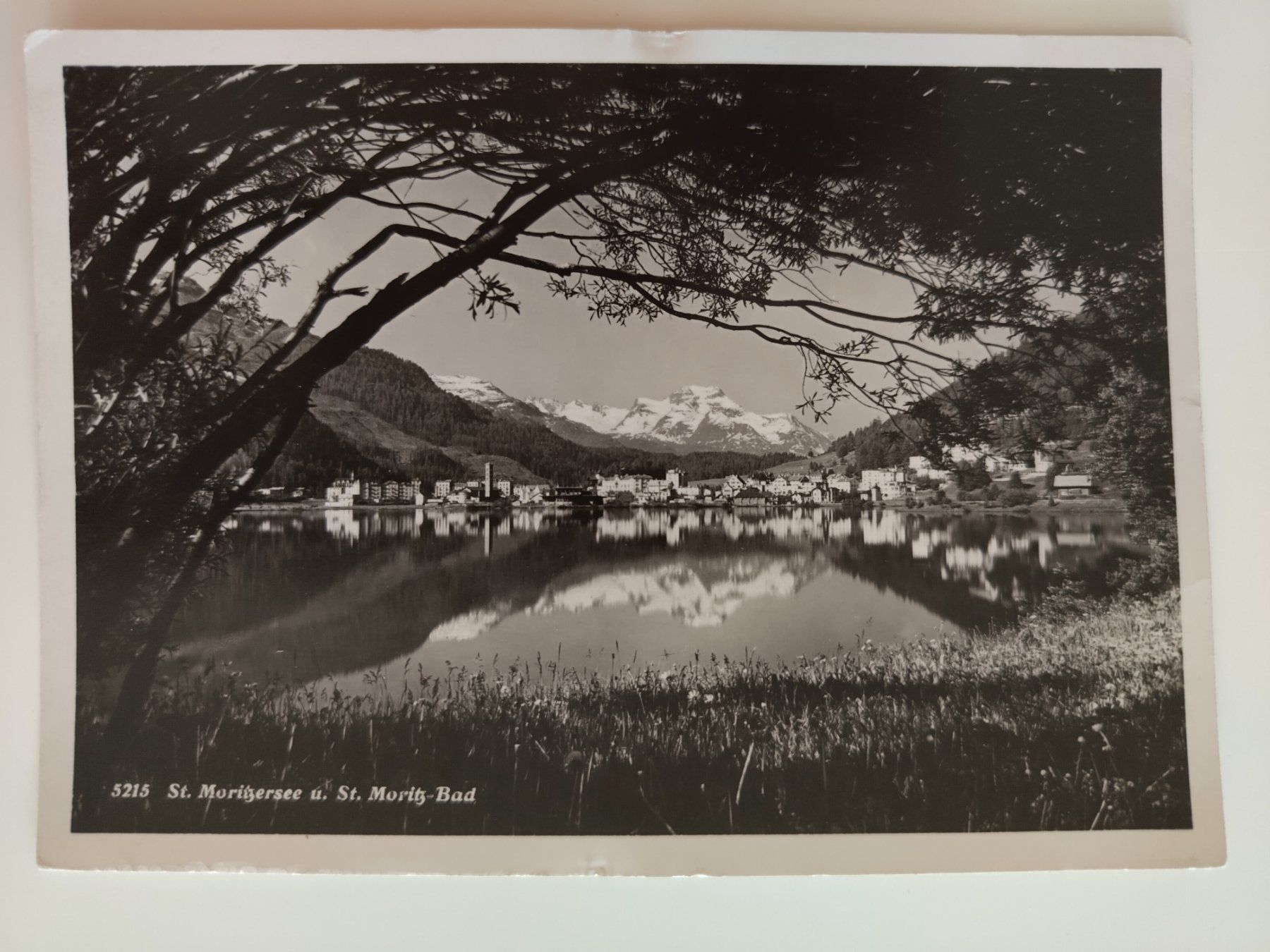 Cartoline postali: Albert Steiner, Alte Ak St.Moritzsee u. St.Moritz-Bad, Top! – Usato da Ohmstal venduto da Lebensfreude05