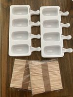 Glacéformen mit Stielen, 2 Stk. neu!