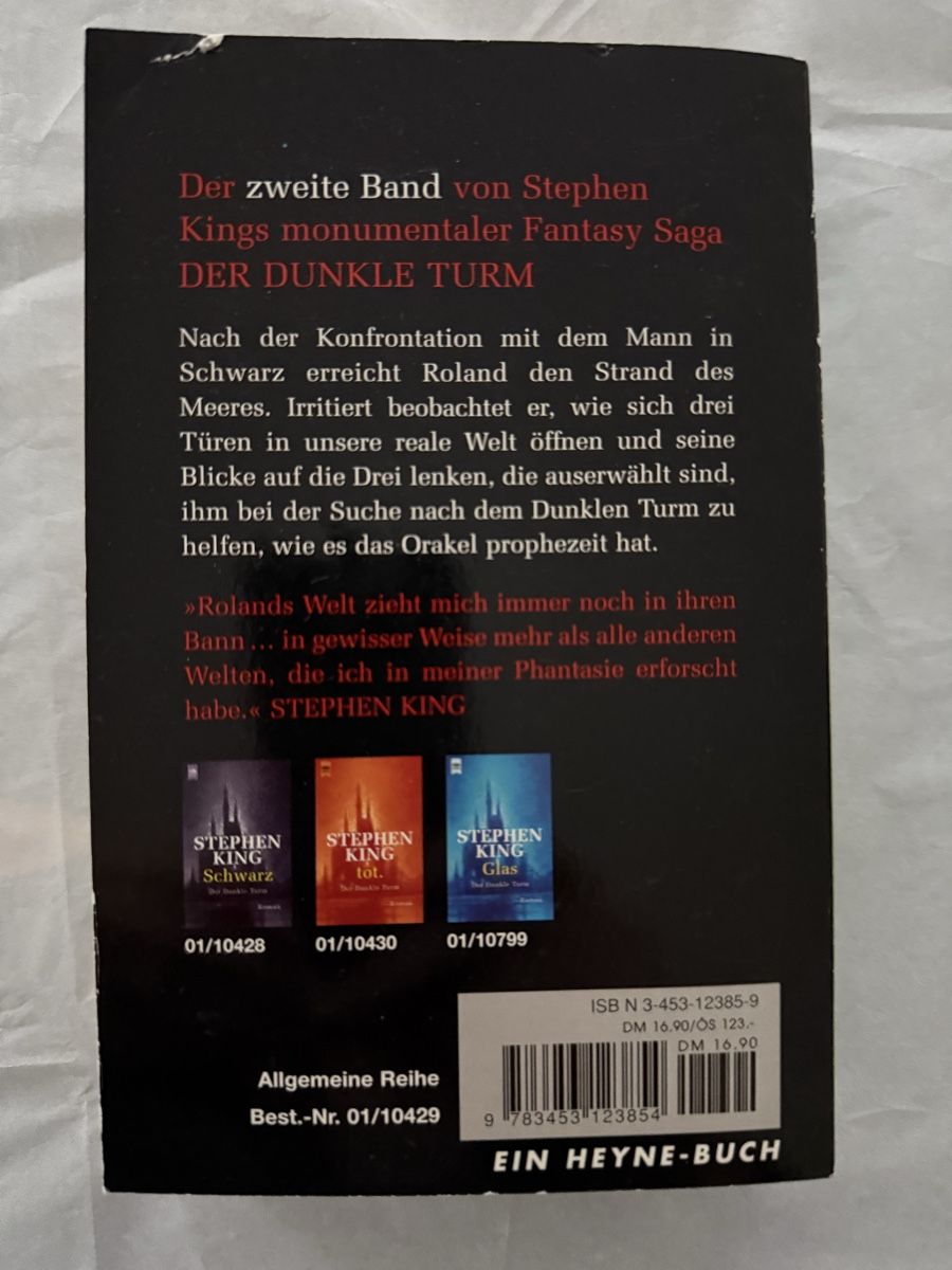 Libri: Stephen King : Buchtitel: Drein Der dunkle Turm – Usato da Pfeffikon LU venduto da pepino17 1