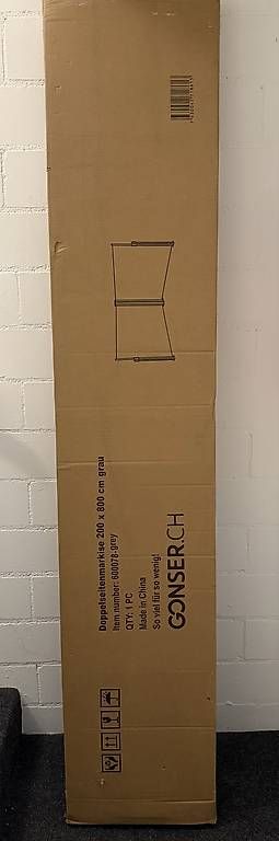 Paravents: Doppelseitenmarkise VIA 200 x 800 cm grau neu – Neu und originalverpackt aus Küsnacht ZH von jpdio 1
