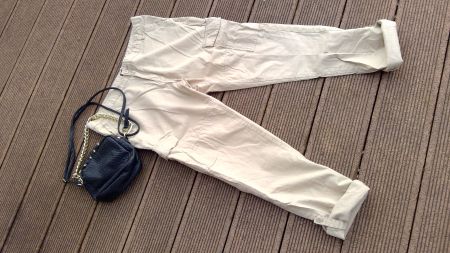 Pantalon beige cargo CHICOREE, taille L/42(97,5cm)