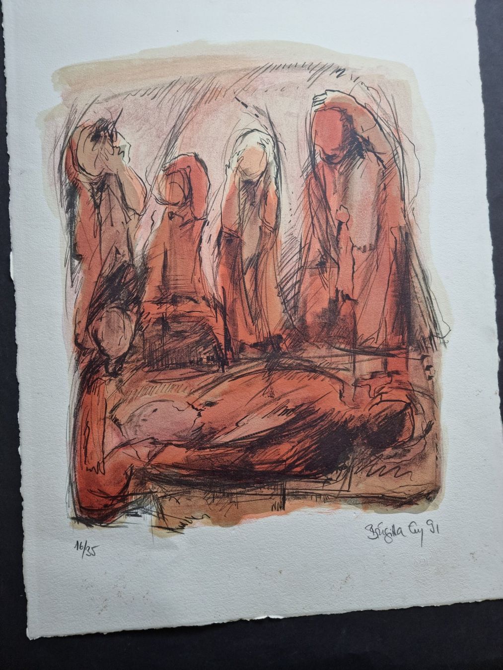 Arts picturaux & lithographies: Brigitta ENZ  LITHOGRAPHIE SIGNIERT NUMMERIERT – D'occasion à Gersau par grafik-kunst 6