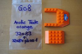Legoteile:-  2 orange Teile zum Arctic Thema  /G08