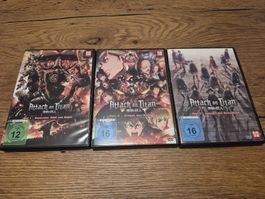 Attack on Titan (DVD) Teil 1 bis 3 - sehr guter  Zustand