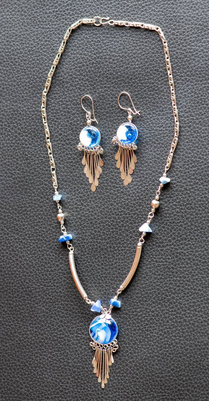 Altri gioielli: Blaues Schmuckset – Usato da Meilen venduto da luca70