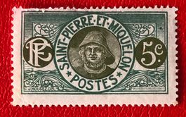 Saint-Pierre und Miquelon Französisch Kolonien umgestempelt