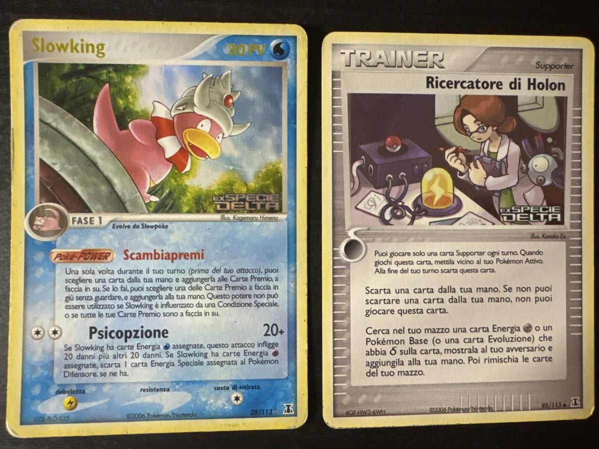 Pokémon Carte collezionabili: Slowking & Ricercatore di Holon Ex specie delta holo reverse – Usato da Belprahon venduto da Rob_ain